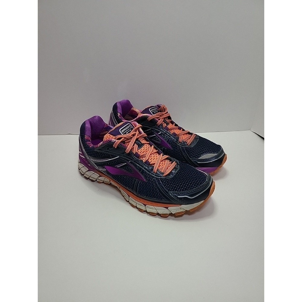 Brooks Women's Navy Purple Orange Running Shoes